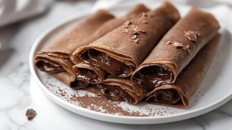 Panqueca souflê de chocolate