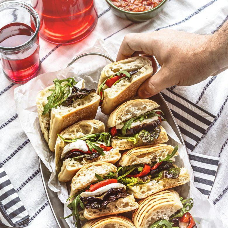 Lanche de berinjela