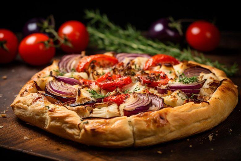 Galette de cebola e tomate