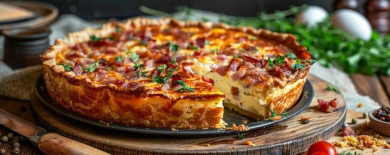 Quiche com bacon