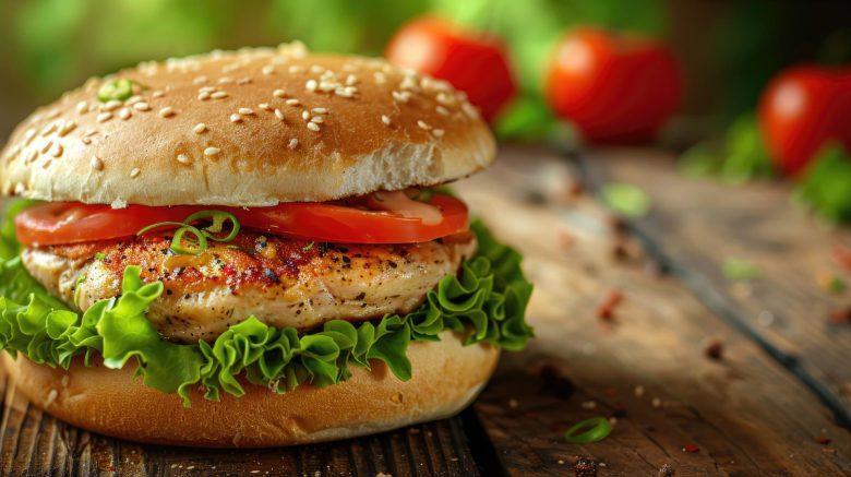 Hambúrguer de frango delícia