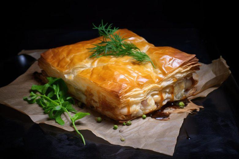 Torta folhada cremosa