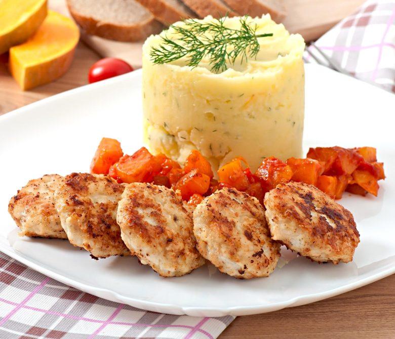 Bolinho de arroz e couve-flor