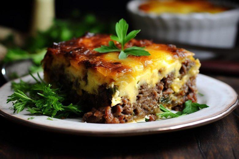 Torta de carne moída com batata diferente