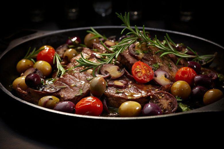 Carne ao molho de azeitonas