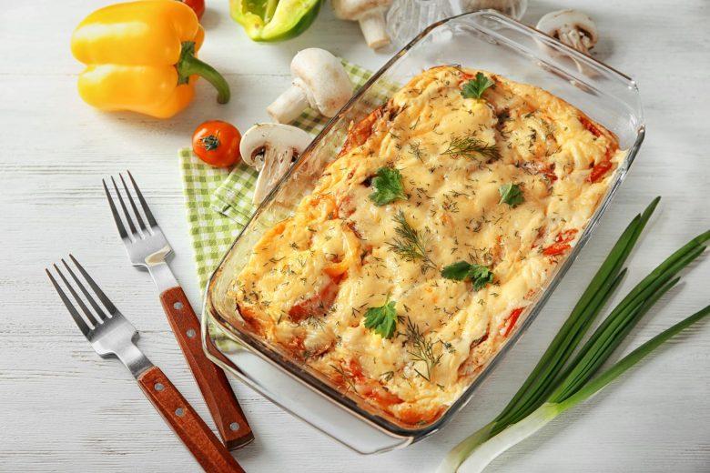 Camarão gratinado com requeijão