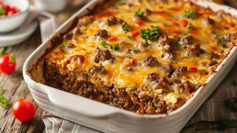 Carne moída no forno