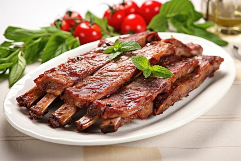 Costelinha de porco dourada