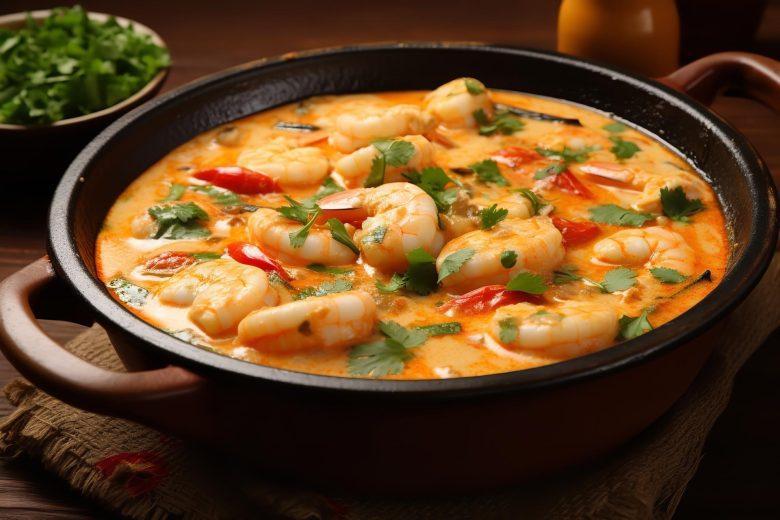 Moqueca de camarão à Angolana