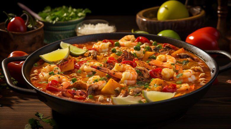 Moqueca de polvo e camarão