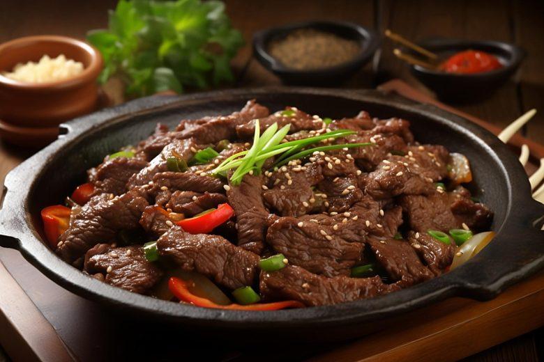 Carne frita acebolada