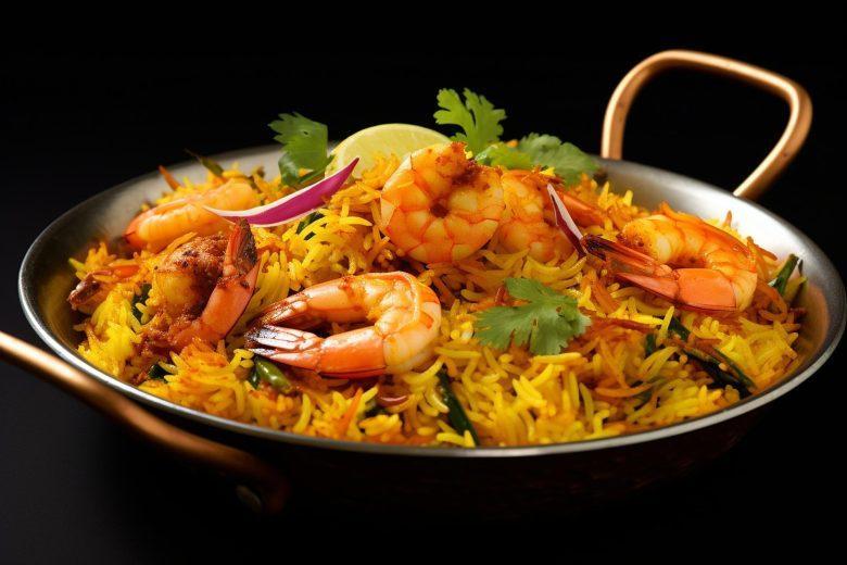 Arroz 7 grãos e camarão
