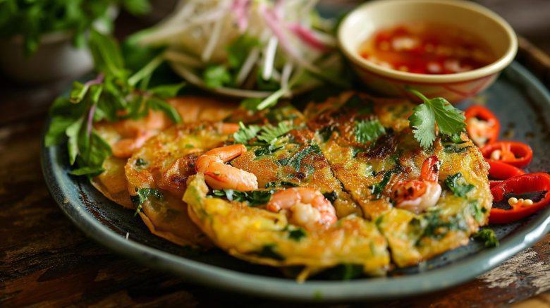 Omelete de camarão com queijo