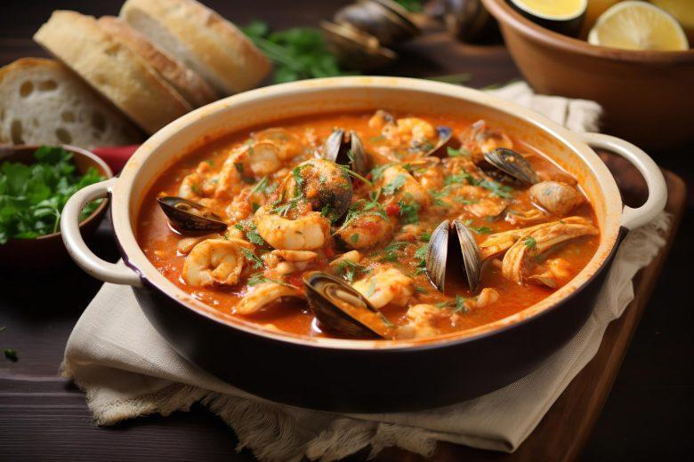 Moqueca de peixe e frutos do mar