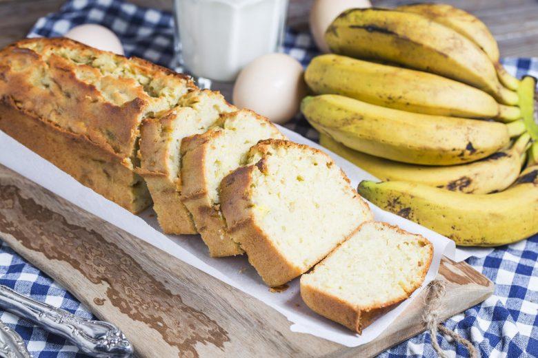 Pão de banana e aveia