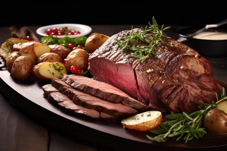 Carne assada com tomilho