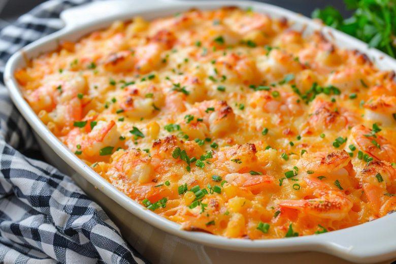Camarão gratinado à moda