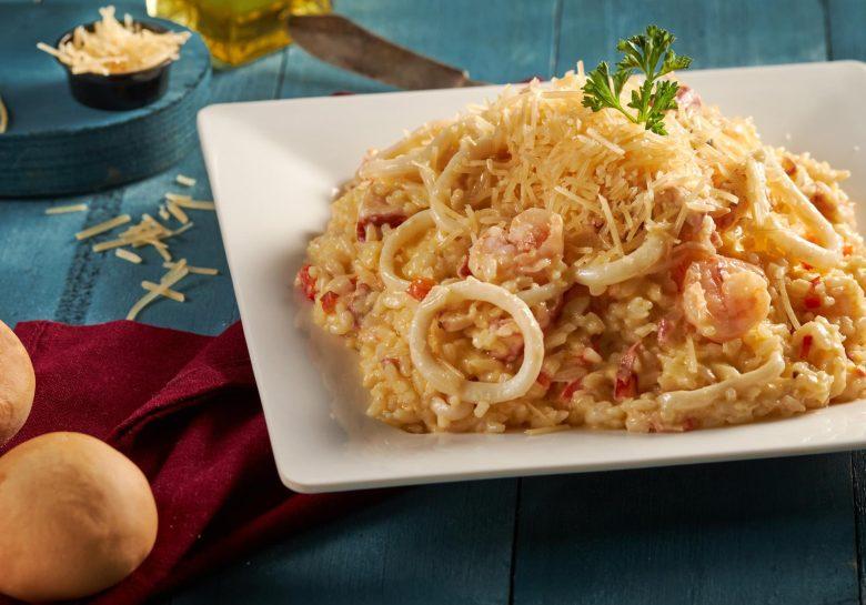 Arroz de lula com camarão