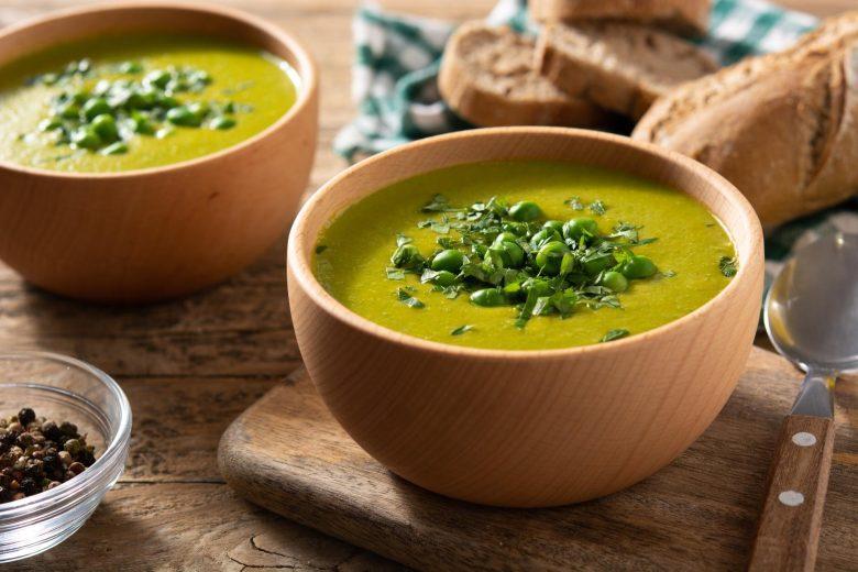 Sopa de ervilha cremosa