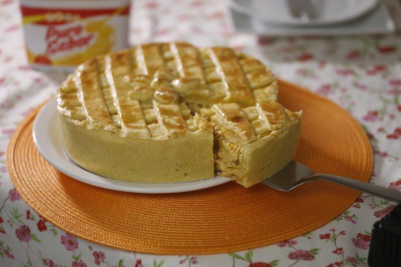 Torta de frango com massa podre