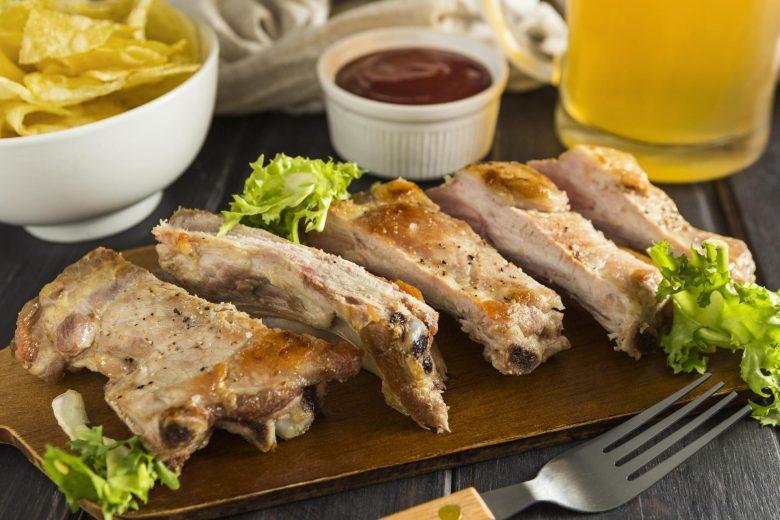 Costelinha de porco douradinha