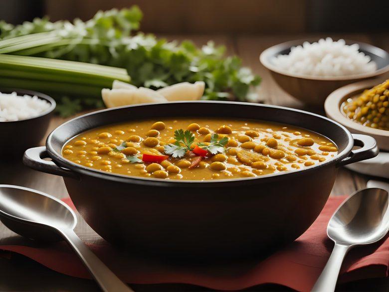 Sopa de lentilha com batata