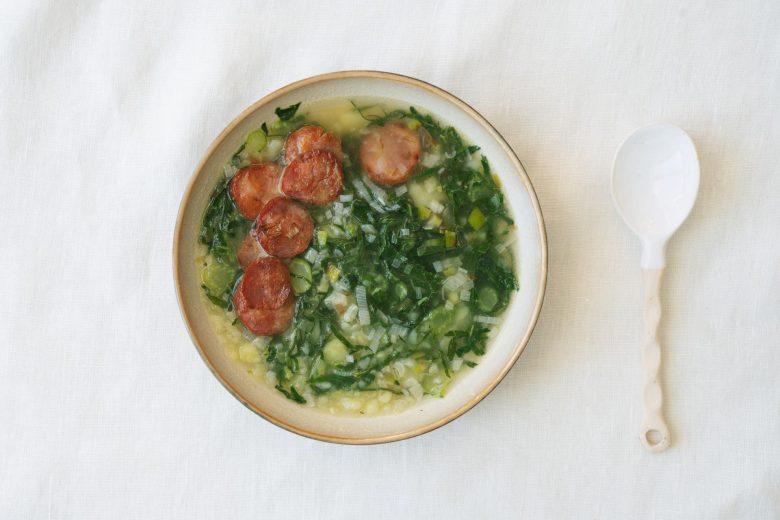 Caldo verde crocante