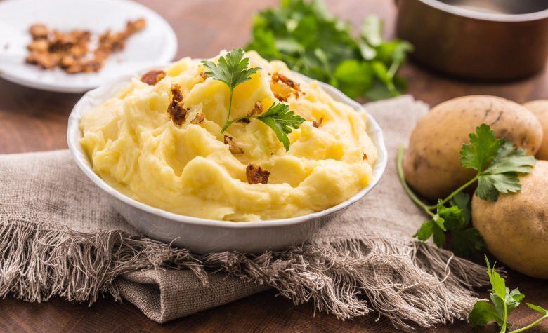 Purê de batata com azeite e alho