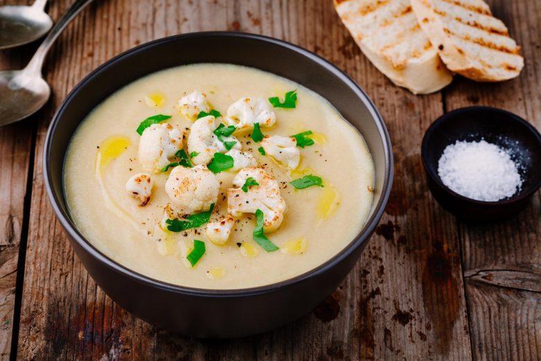 Sopa de couve flor cremosa