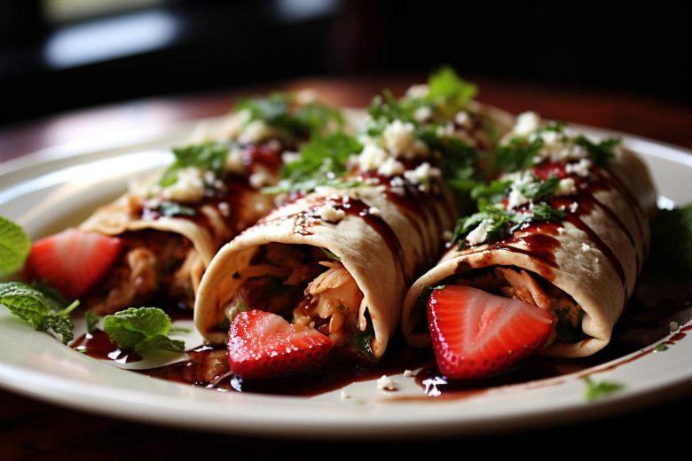 Panqueca de ricota com morango