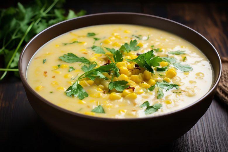 Sopa de milho cremosa