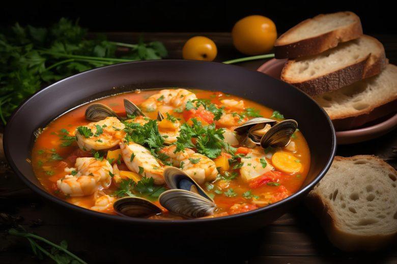 Caldo de frutos do mar