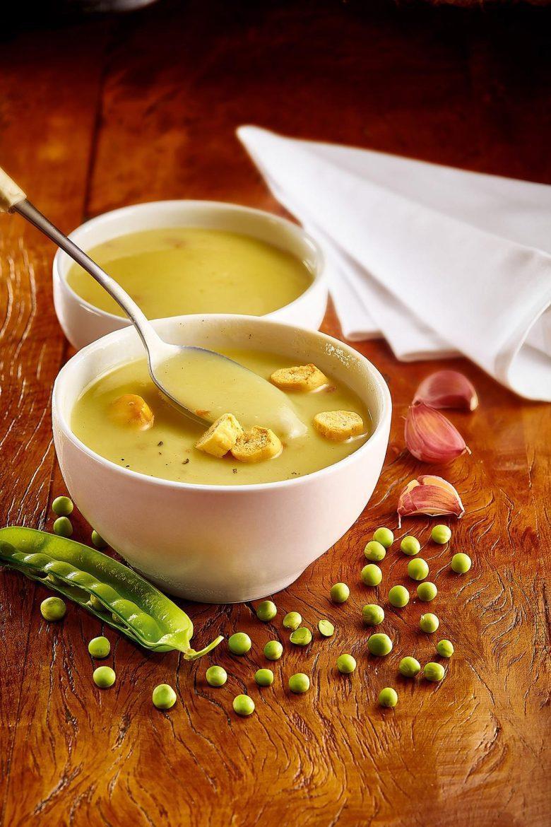 Sopa de ervilha ao curry
