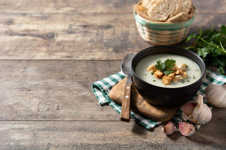 Sopa de alho francês