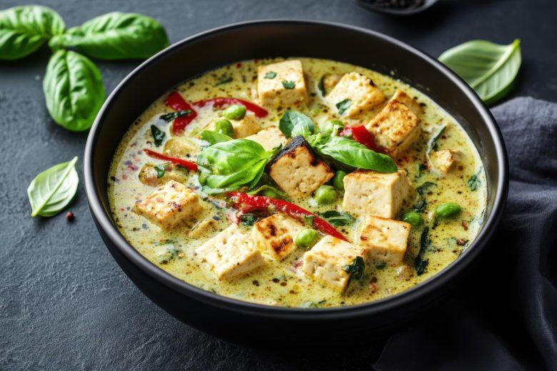 Sopa de ervilha e tofu