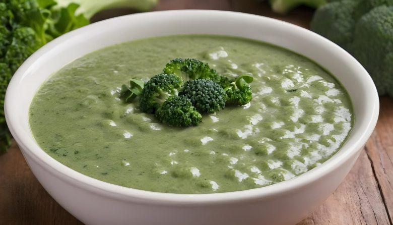 Sopa creme de milho com brócolis