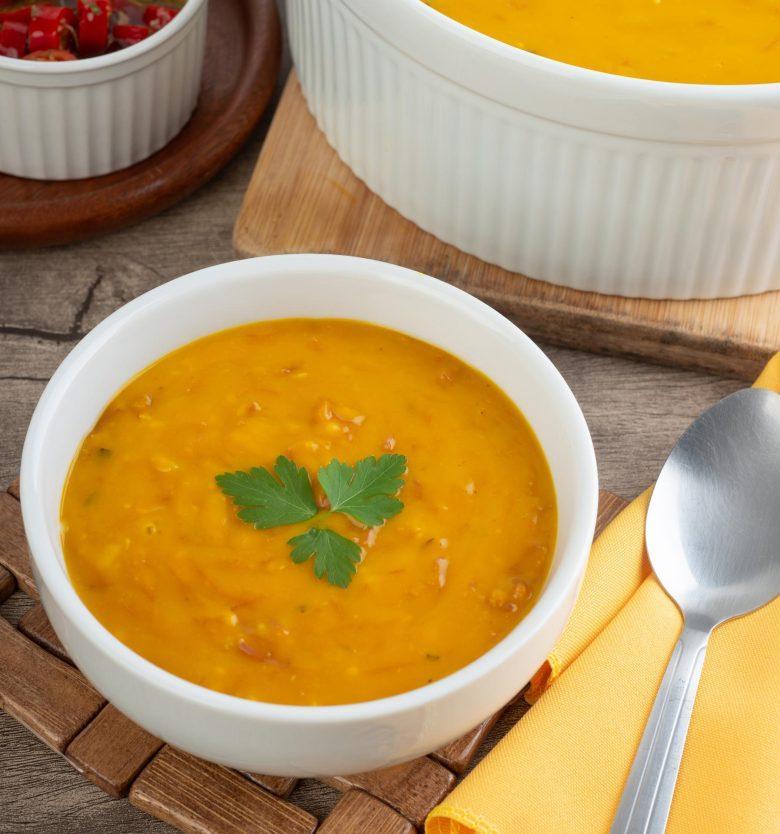 Caldo de abóbora com costela