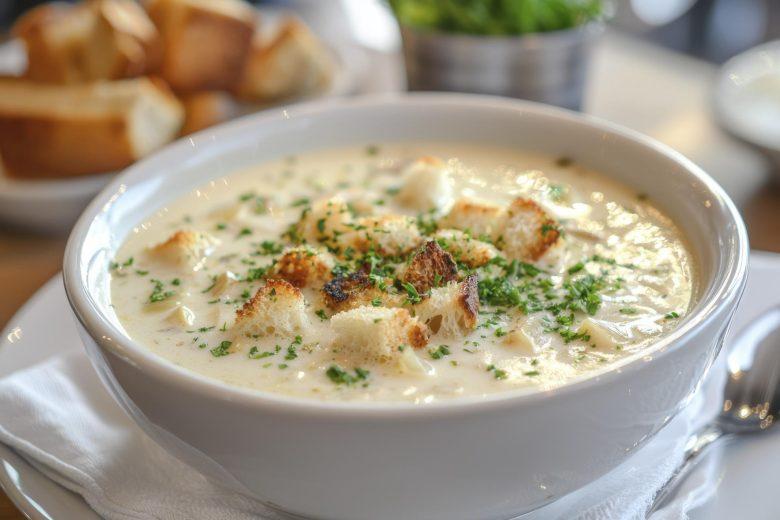 Sopa creme de queijo e vinho