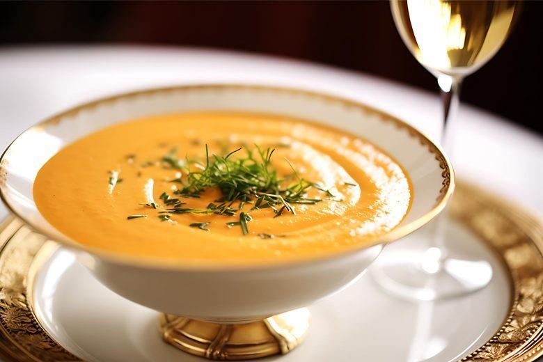 Creme de abóbora com legumes
