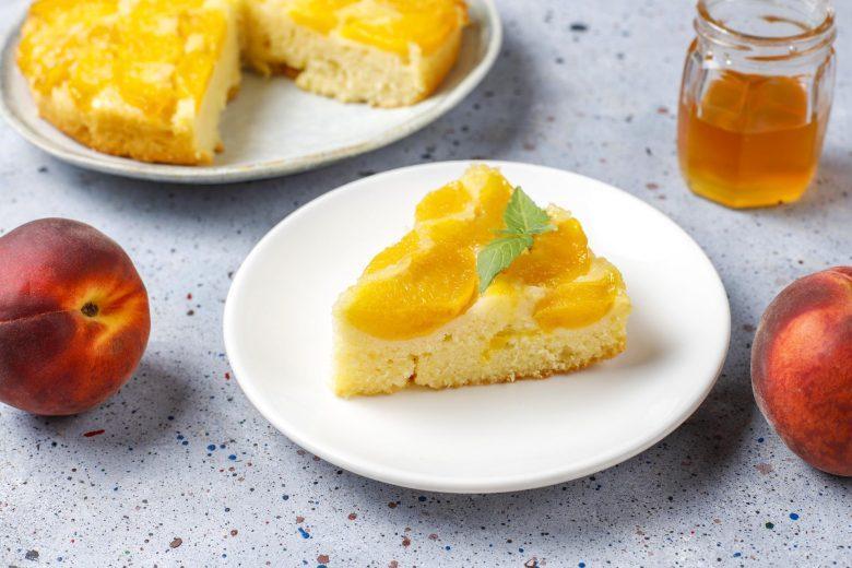 Torta suíça de pêssego