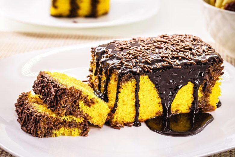 Bolo de cenoura cozida