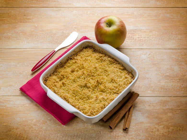 Torta crumble de maçã