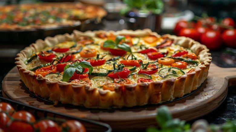 Quiche folhada de abobrinha