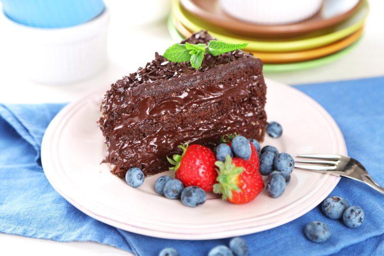 Bolo de chocolate trufado mentolado