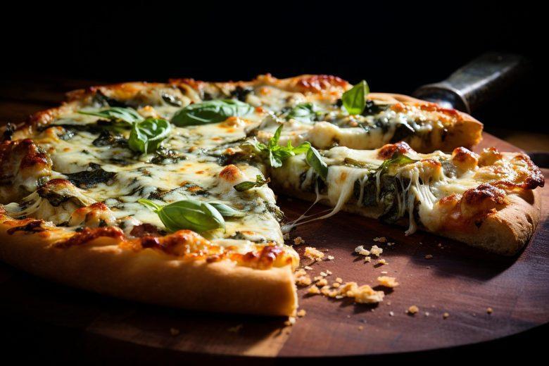 Pizza de manjericão