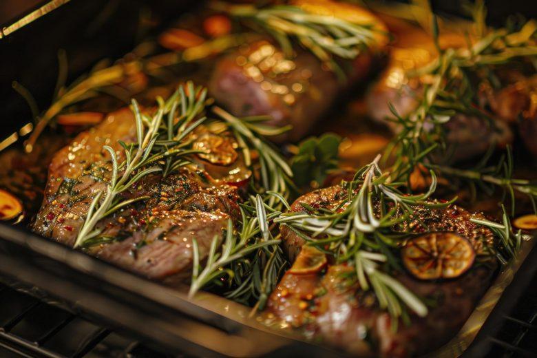 Carne de forno com ervas