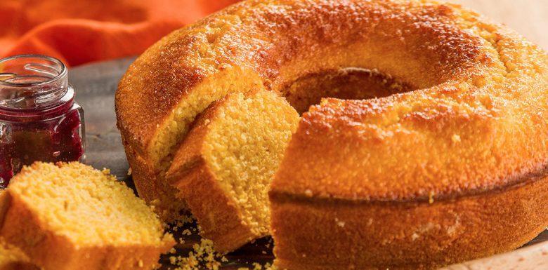 Bolo de flocos de milho