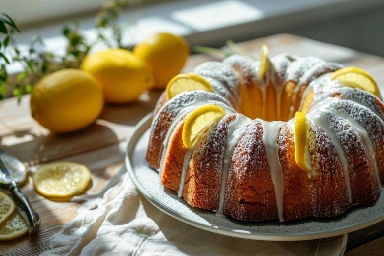 Bolo de laranja com creme de limão