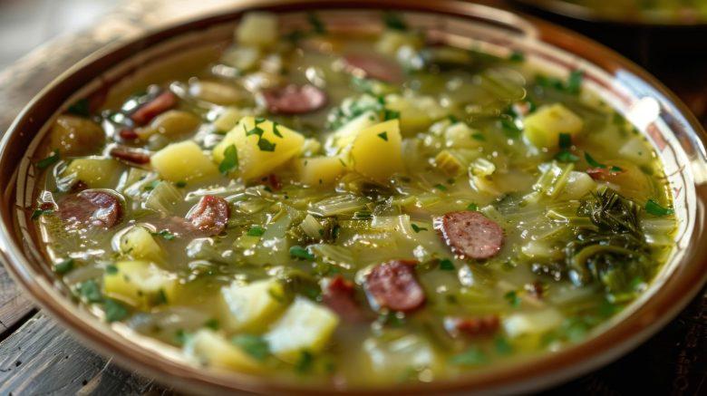 Caldo verde de chuchu