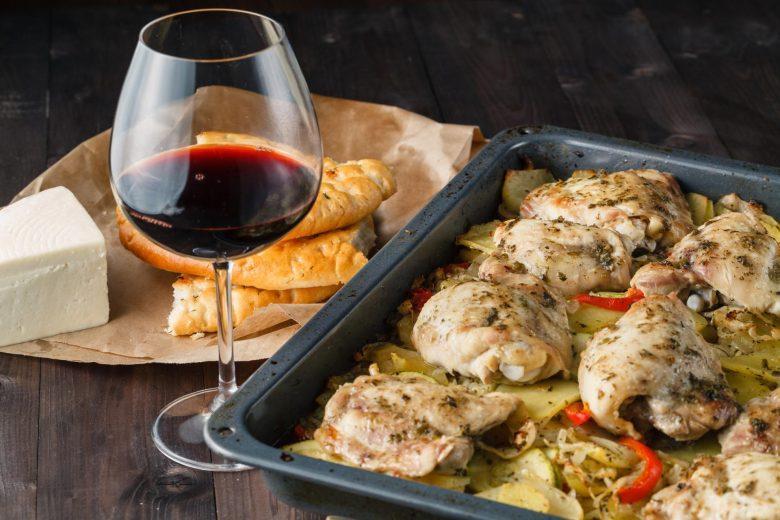 Frango com vinho